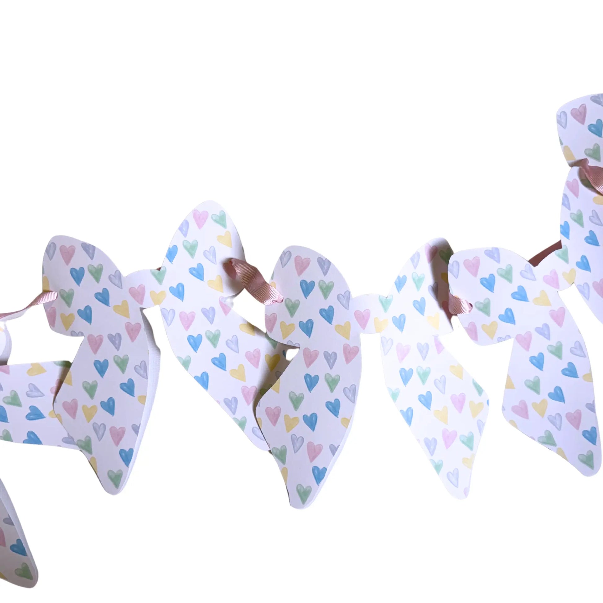 Confetti Hearts Bitsy Bow Jamie Ann Studio