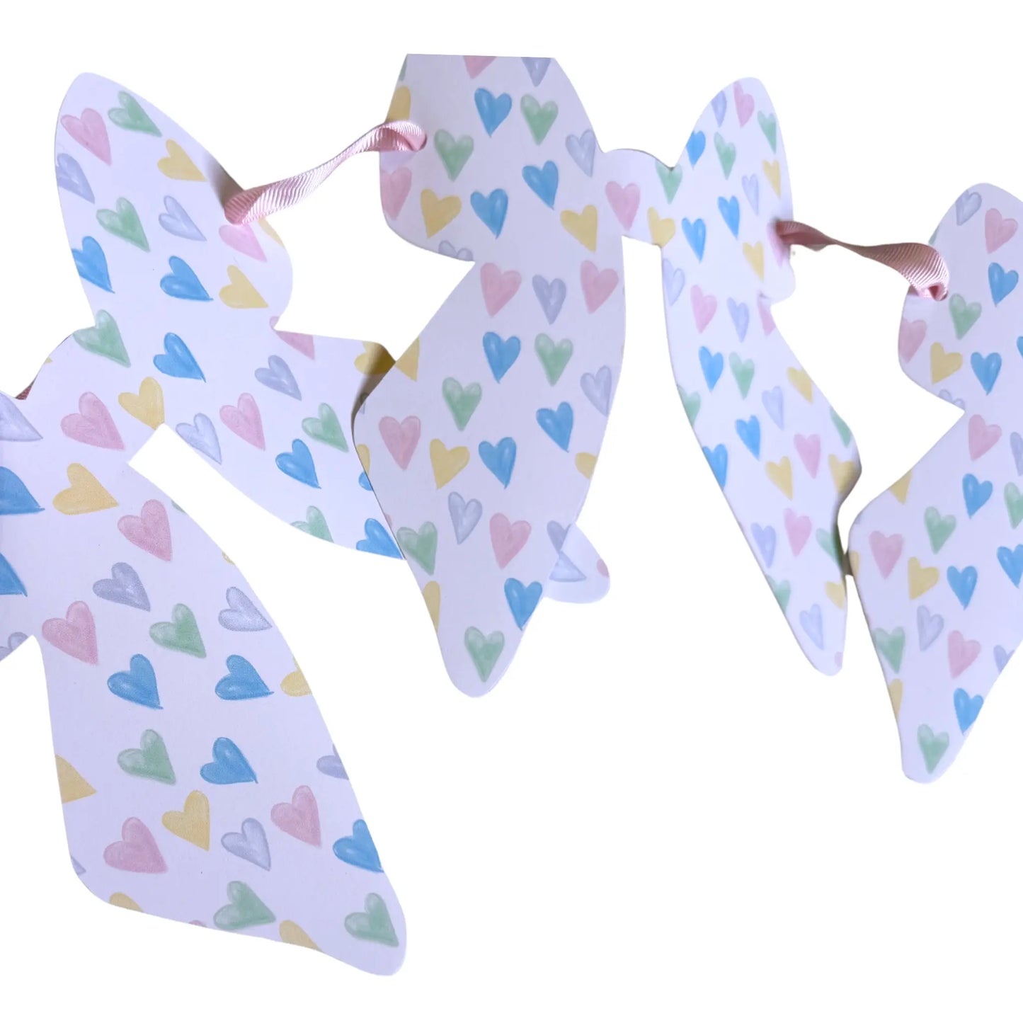 Confetti Hearts Bow Jamie Ann Studio