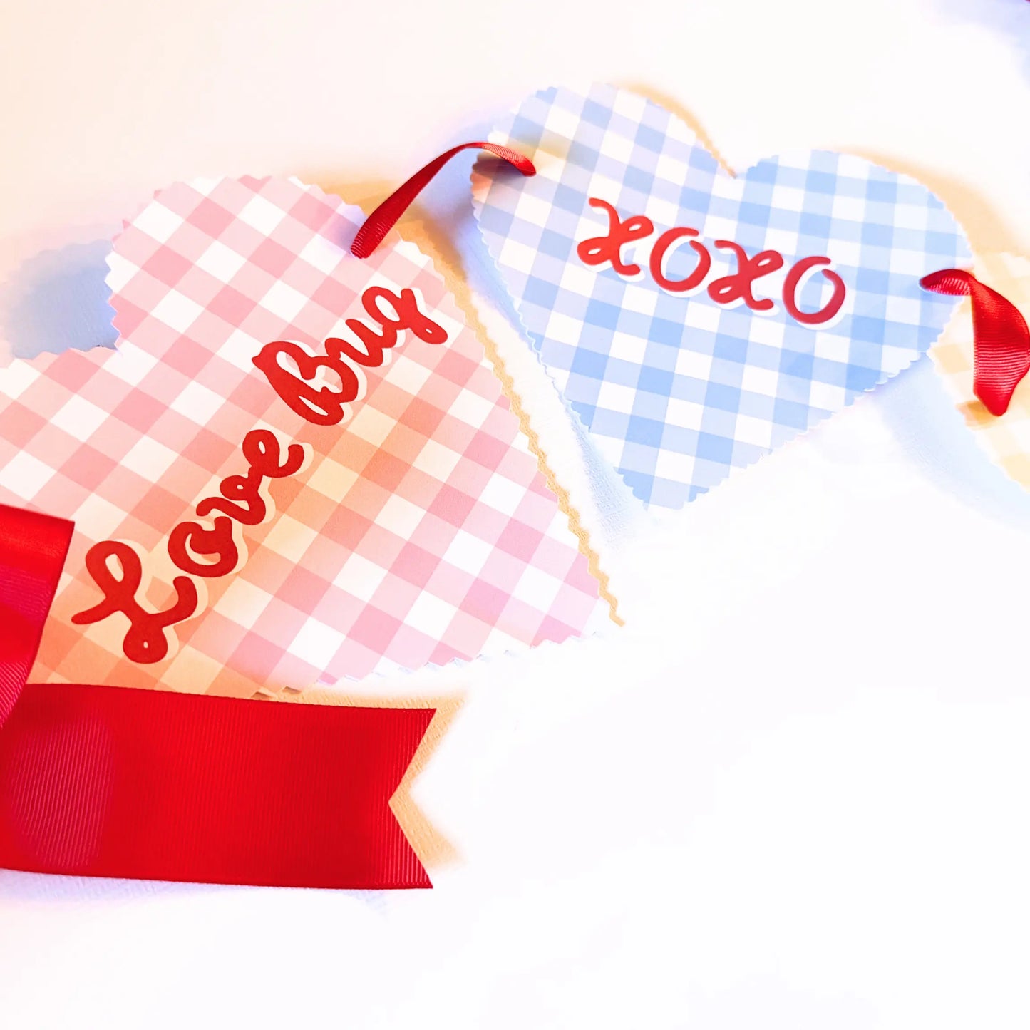 Gingham Conversation Hearts Jamie Ann Studio