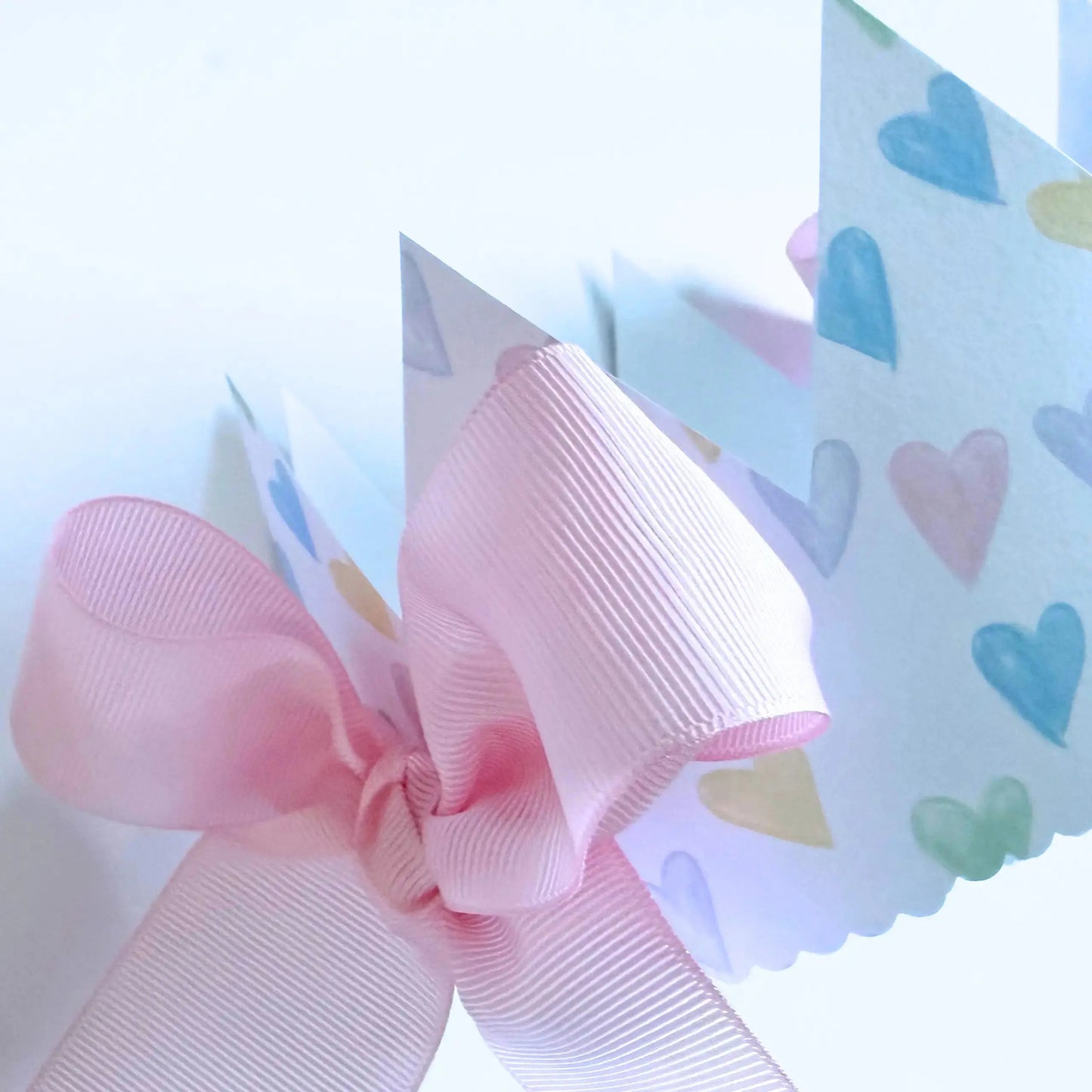 Pastel Confetti Hearts Printable Crown | DIY Party Crown - Jamie Ann Studio
