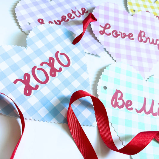 Gingham Conversation Hearts Jamie Ann Studio