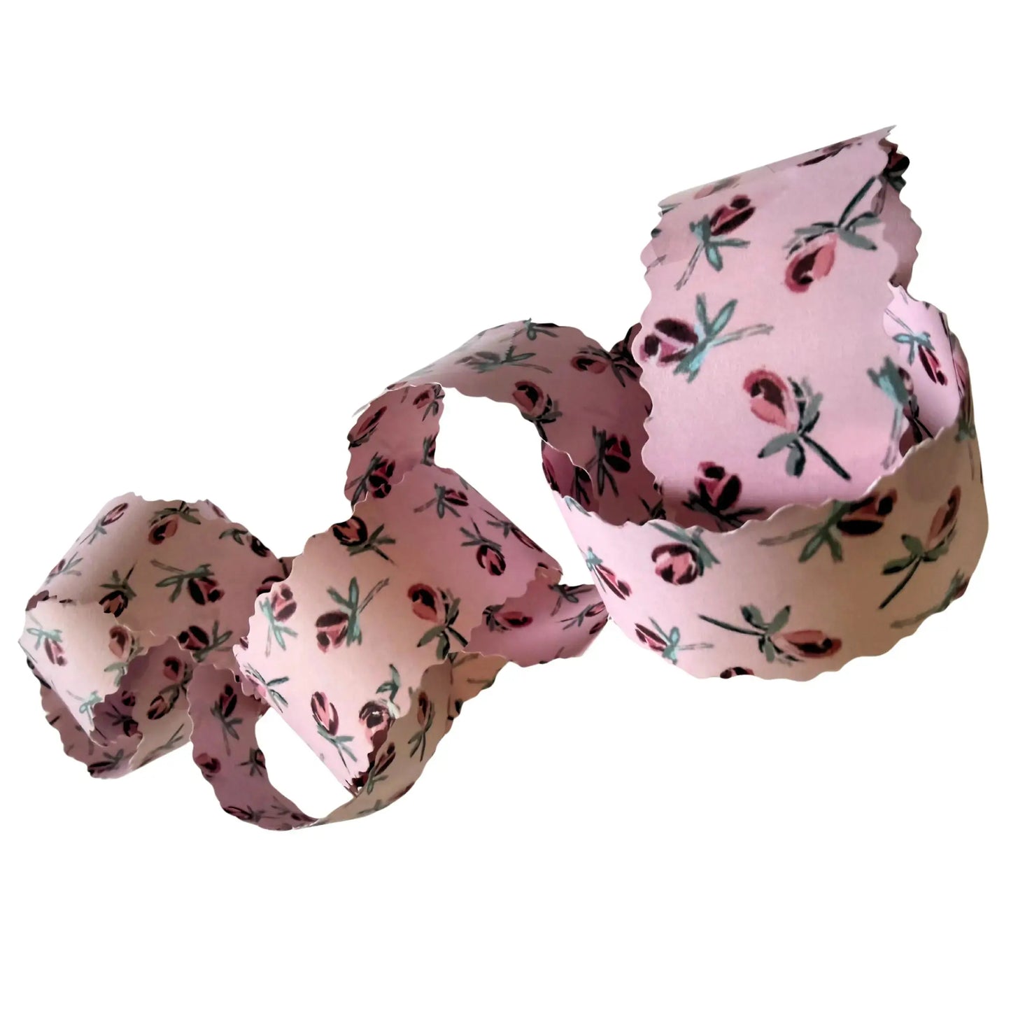 Velvet Rosebuds Printable Paper Chains | Double-Sided Floral Garland DIY Party Decor - Jamie Ann Studio