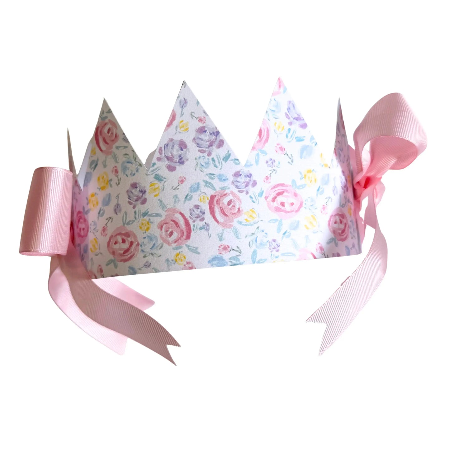 Flower Market Floral Printable Crown | DIY Birthday & Tea Party Crown - Jamie Ann Studio