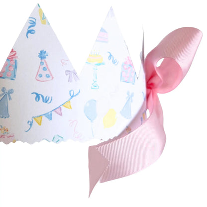 Lovely Day Pastel Hearts Printable Crown | DIY Birthday Crown - Jamie Ann Studio