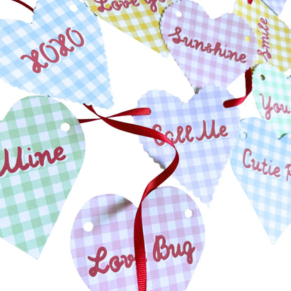 Gingham Conversation Hearts, Bitsy Jamie Ann Studio