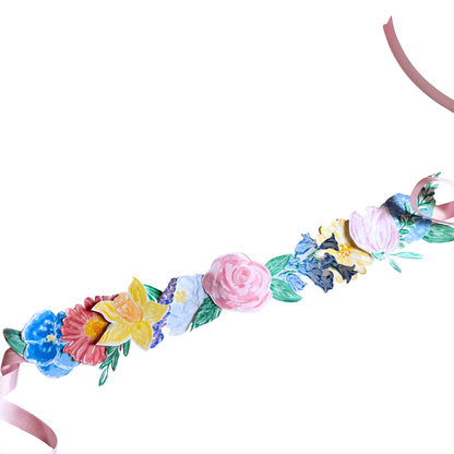 Printable Flower Crown – Hand Painted Spring Floral DIY