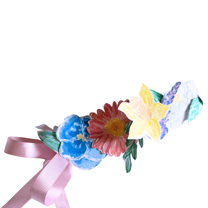 Printable Flower Crown – Hand Painted Spring Floral DIY