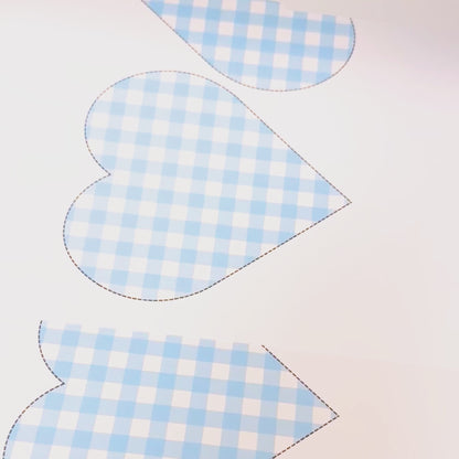 Printable Paper Chains – Gingham Birthday Decor (5 Color Set)